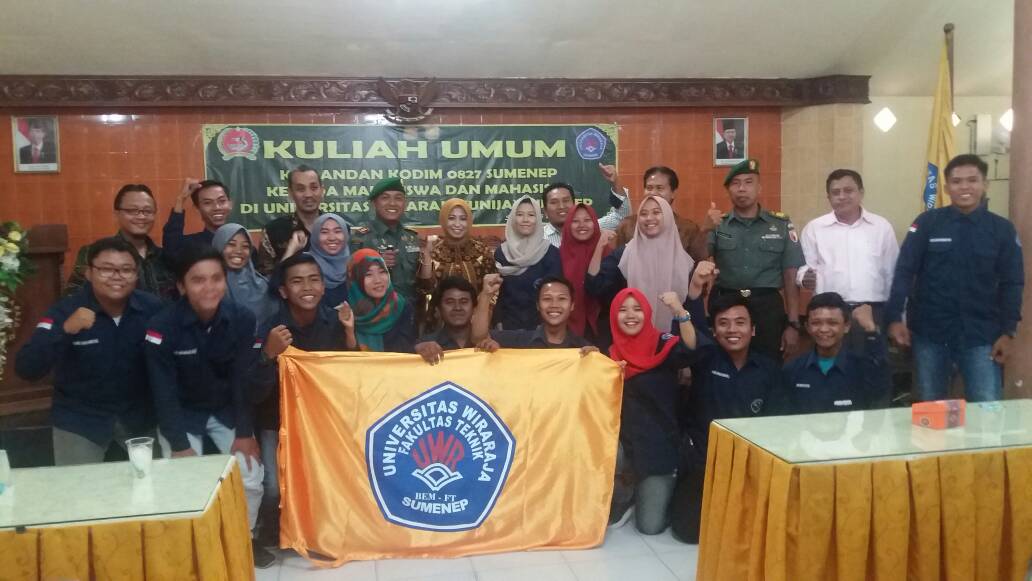 Dandim Sumenep Letkol Inf Budi Santosa Berikan Kuliah Umum Wasbang di Universitas Wiraraja
