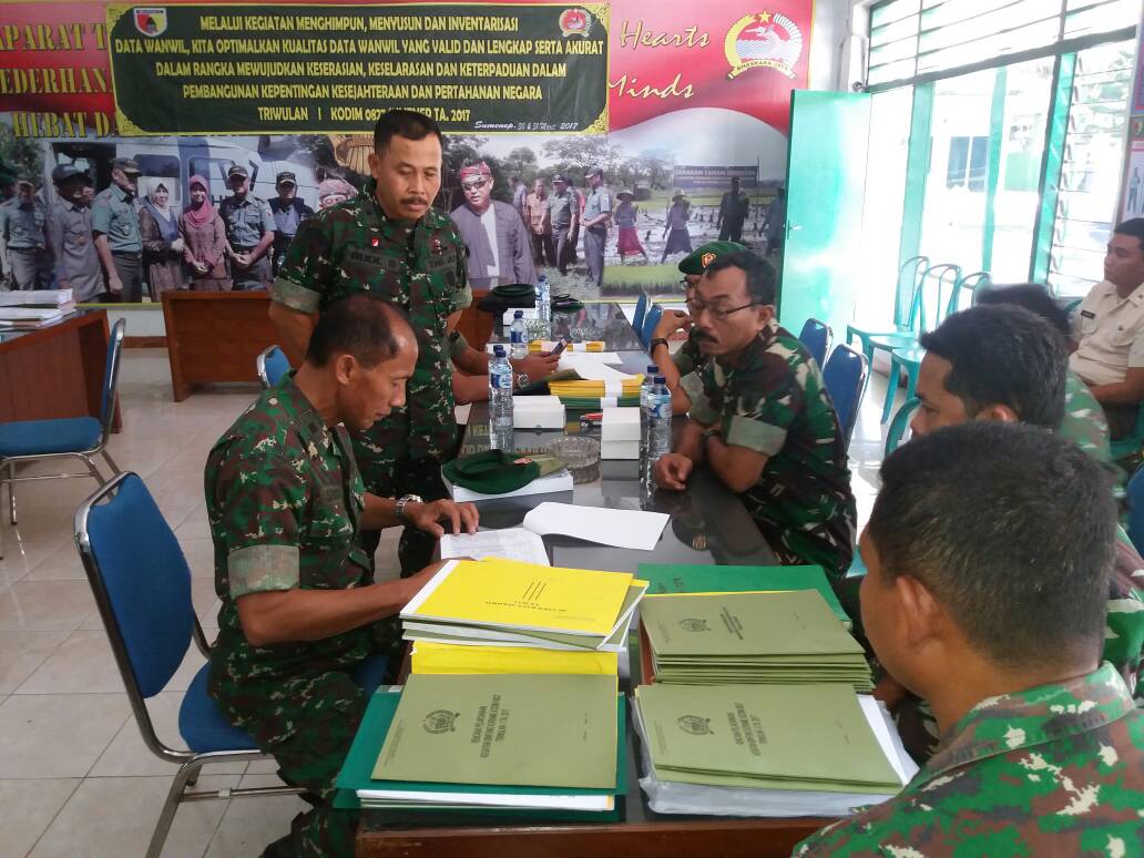 Tim Dalwas Prog Jagar Dam V/Brawijaya Kunjungi Kodim 0827 Sumenep