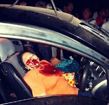 Ternyata, Laka  Tunggal  Mobil  Jazz Dikemudikan  Wanita