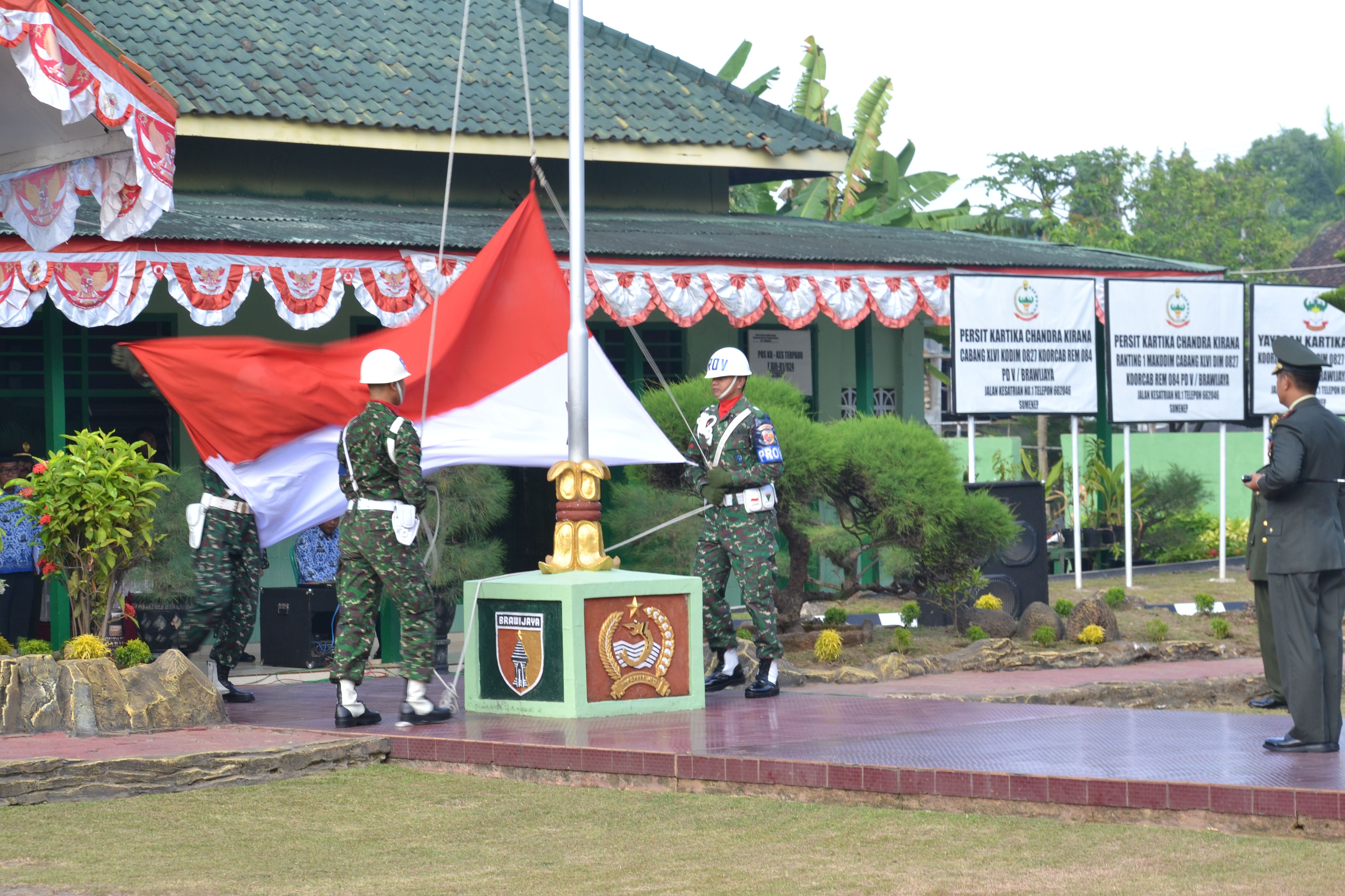 KODIM 0827 SUMENEP GELAR UPACARA BENDERA HUT RI KE-72