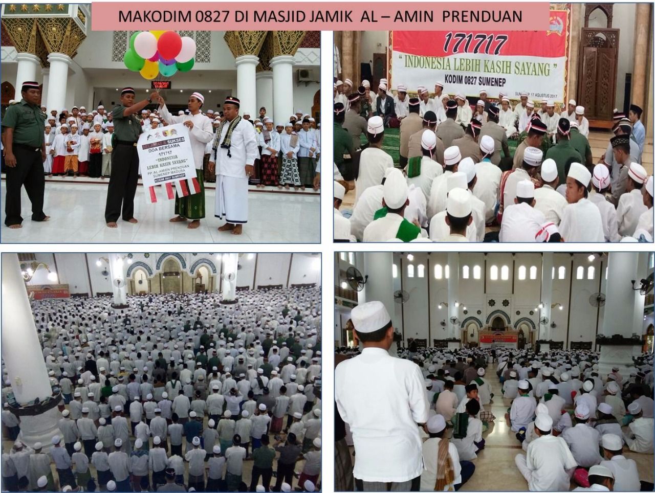 Ratusan Santri, Warga dan Prajurit TNI-Polri Doa Bersama Untuk NKRI