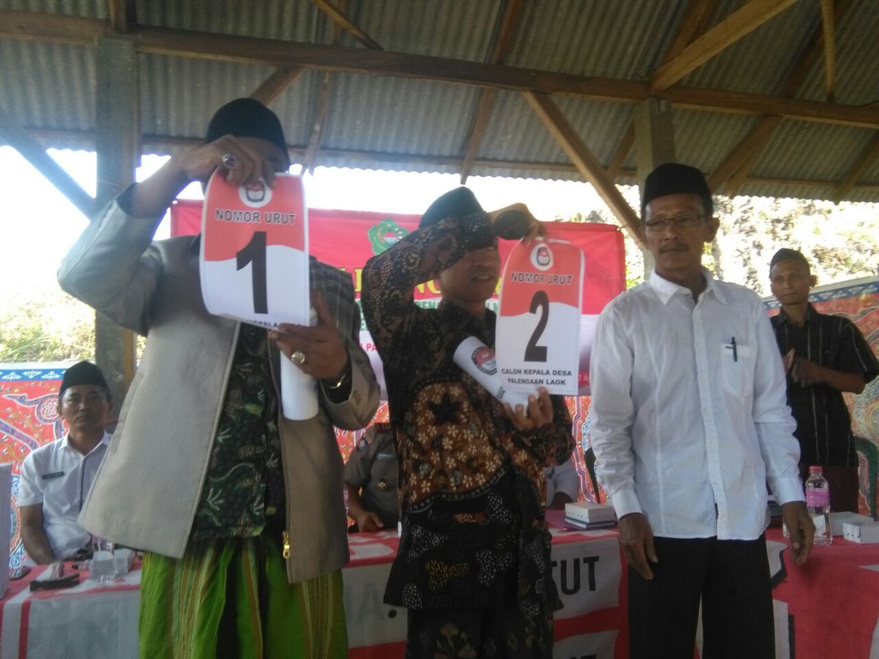 Begini Kondisi Pengundian Nomor Balon Kades Palengaan Laok