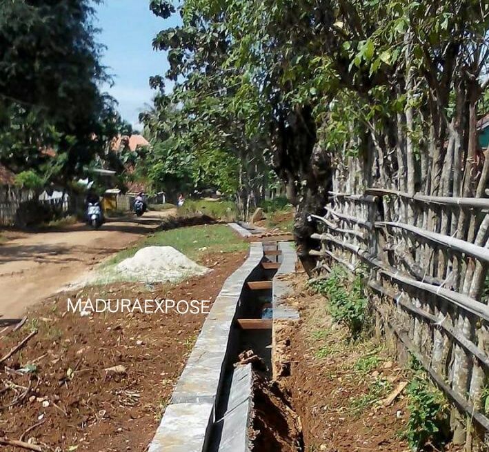 Proyek Fisik Dana Desa kecamatan Arjasa Diduga Asal-asalan