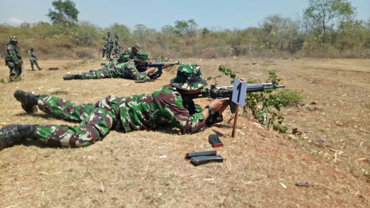 Kodim Sumenep Latihan Tembak Jatri TW III