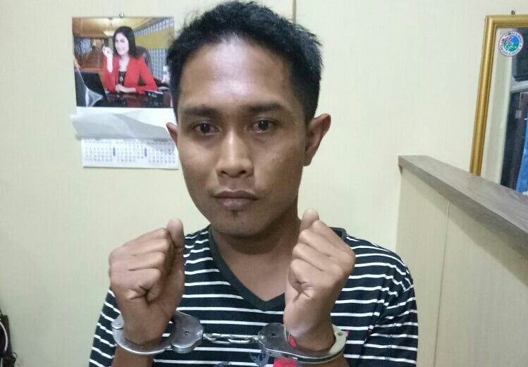 Mendadak  Satpam Pasar Anom Baru Sumenep Ditangkap Polisi