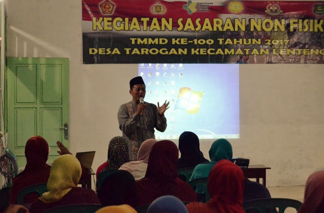 Satgas TMMD 100 Tarogan Lenteng Berikan penyuluhan pertanian