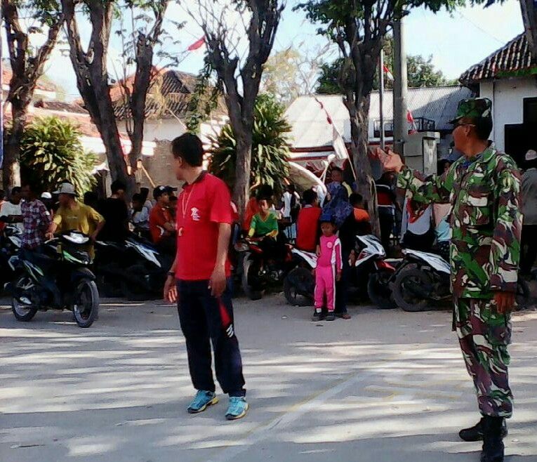 HSN: Koramil Sapudi Kawal Kirab Santri Dan Nahdiyin