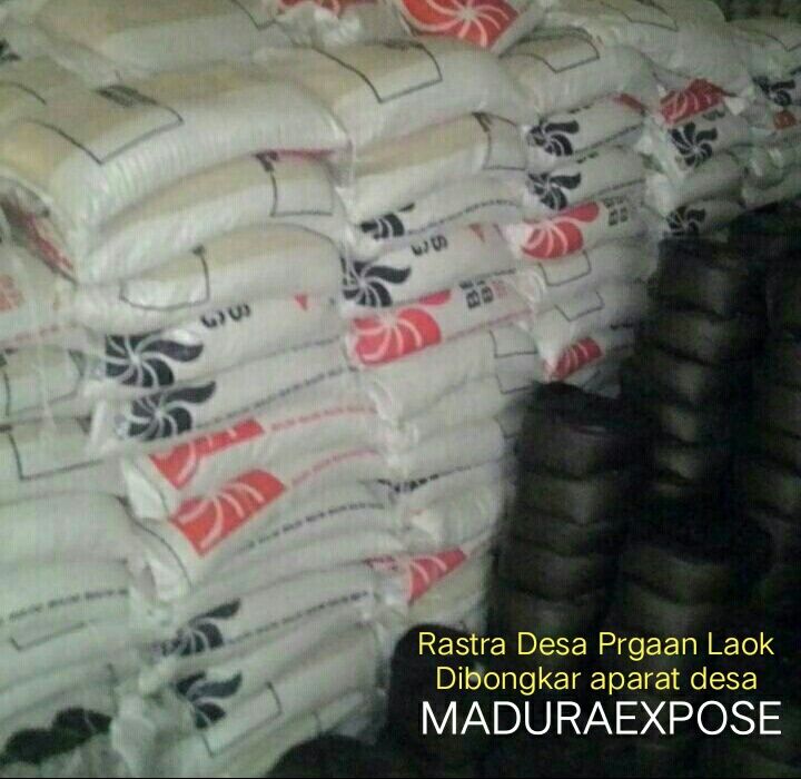 Oknum Aparat Desa Pragaan Laok Bongkar Rastra, Korlap: Itu Tidak Boleh!