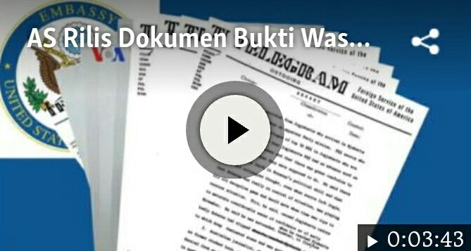 AS Rilis Dokumen Bukti Washington Tahu Detil Pembantaian 1965