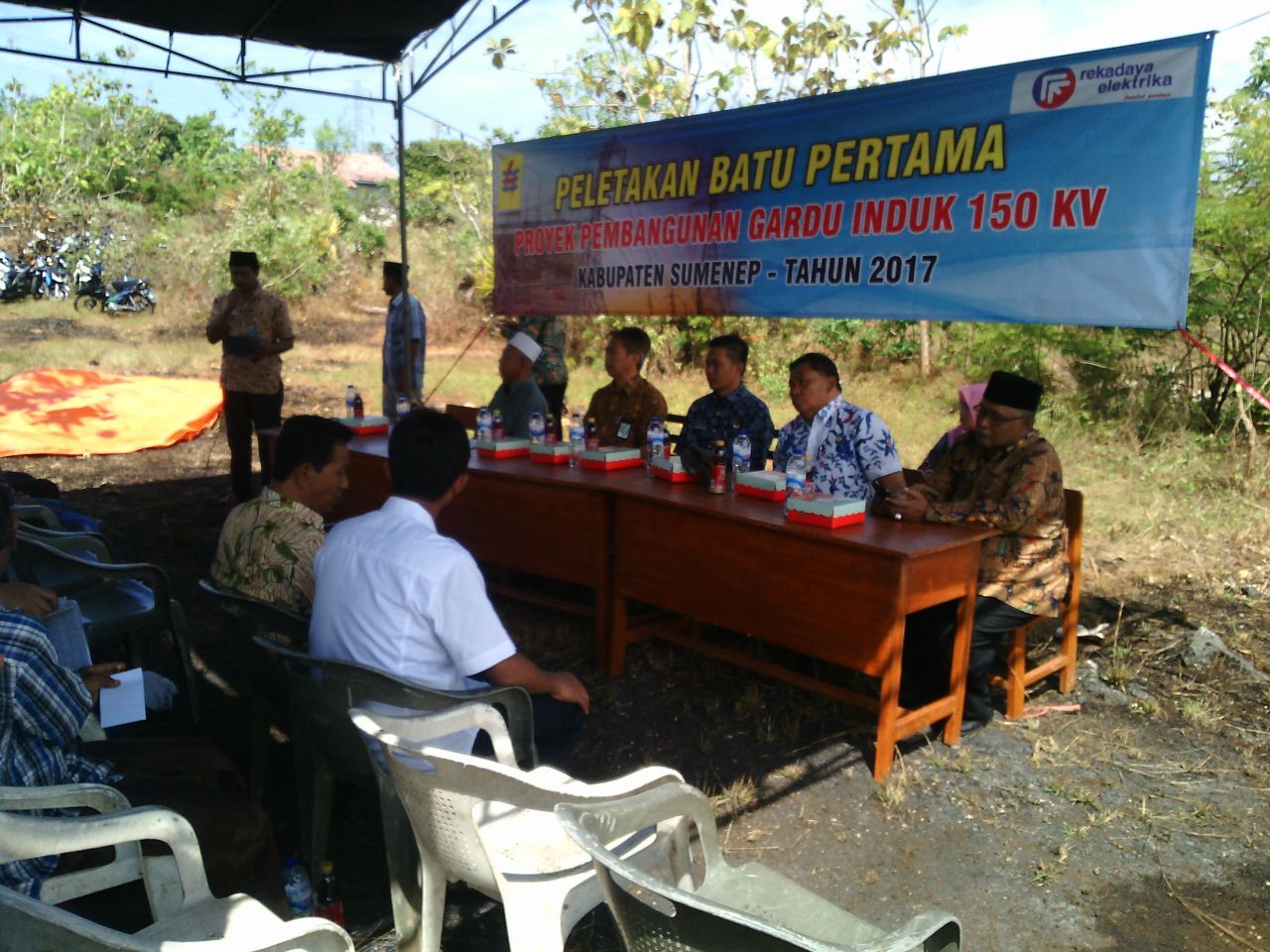Ternyata Ini Peletakan Batu Pertama Proyek Gardu Induk PLN Bataal Barat