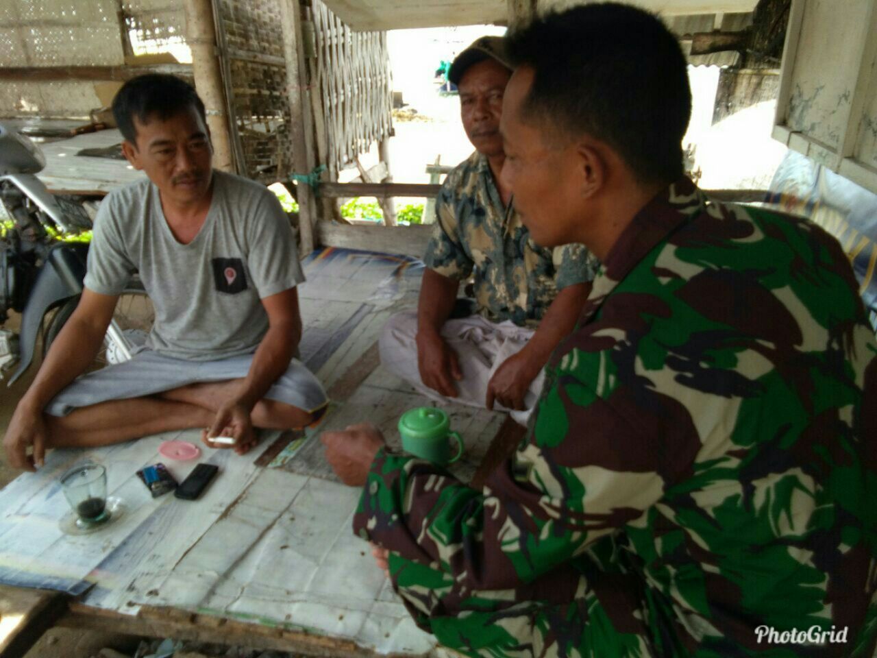 Kopi Darat Ala Babinsa 0827/17 Dungkek, Perekat Komunikasi Dikalangan Warga