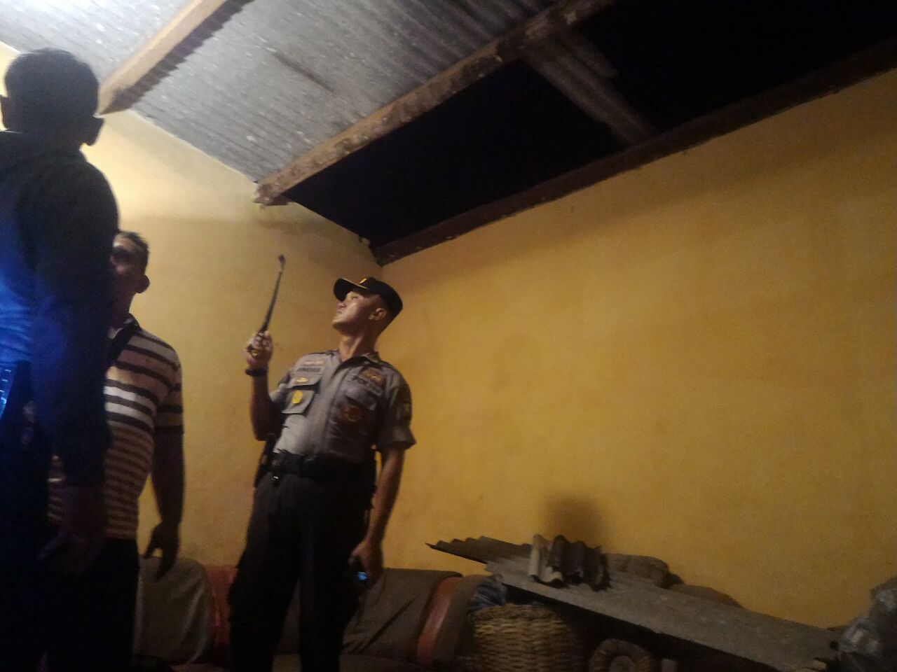 Kapolres Pinora Begerak Cepat Identifikasi Kerugian korban Puting Beliung