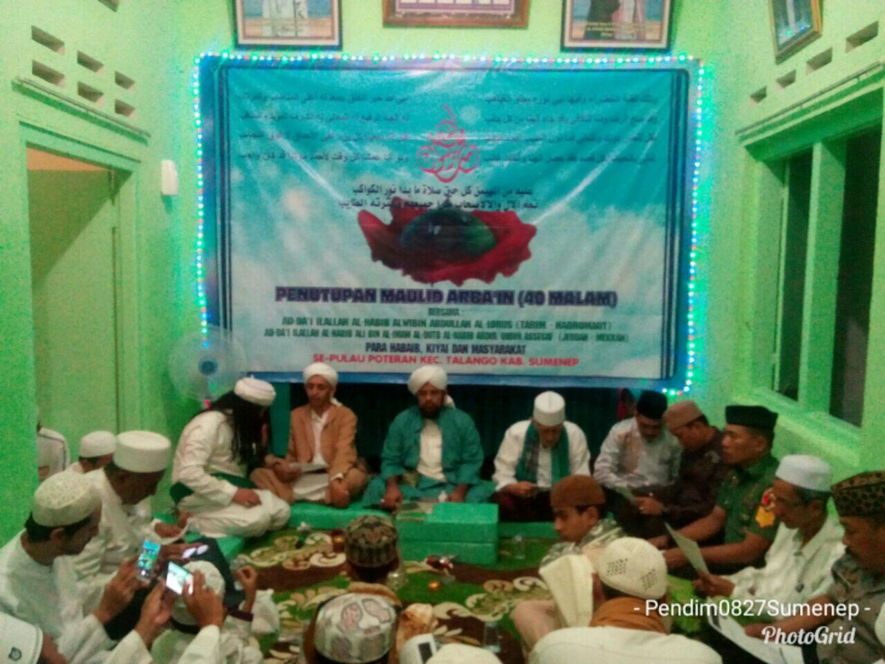 Serka Sudirman Anggota Ramil Kalianget, Hadiri Acara penutupan Maulid Arbain