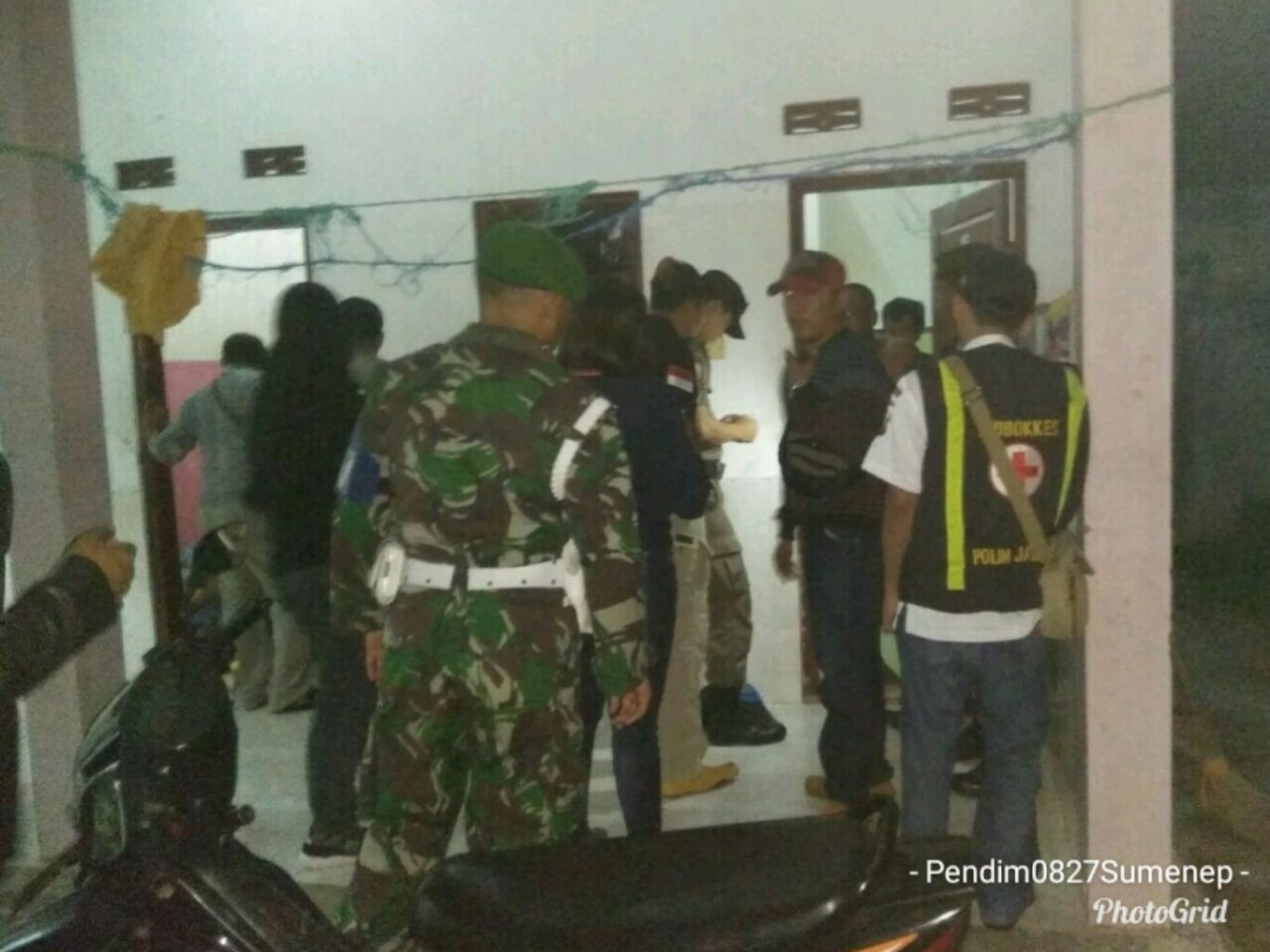 Anggota Kodim 0827 Sumenep Ikut Tergabung Pelaksanakan Cipta Kondisi Operasi Razia