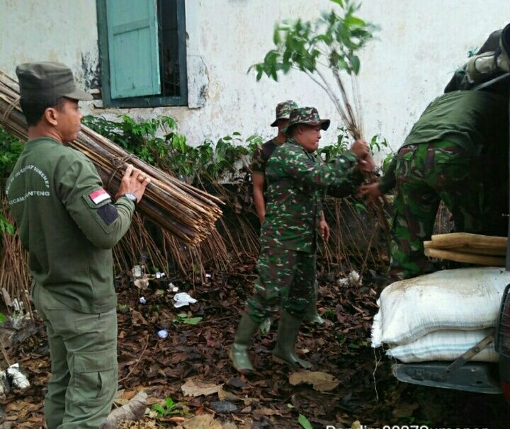 Pentingnya Penghijauan, Kodim Sumenep Tanam 4.260 Pohon Mahoni