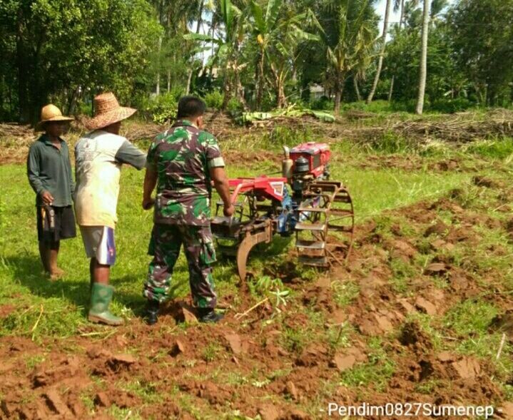 Mantap, Dengan Semangat Babinsa Koramil 0827/12 Dasuk Bantu Warga