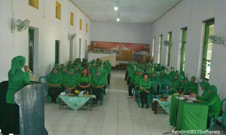 Pertemuan Bulanan Persit KCK Cabang XLVI Kodim 0827 Sumenep