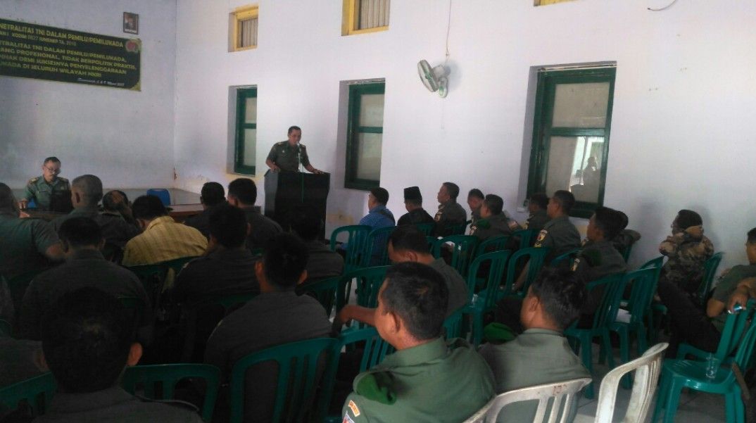 Kodim 0827 Sumenep Bekali Netralitas TNI Hadapi Pemilu Atau Pemilukada