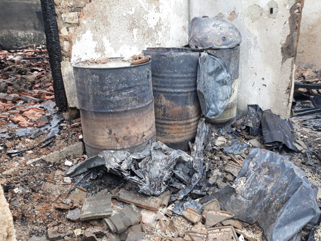 Mini Pom dekat Rumah Ex Dirut PT Wus Terbakar