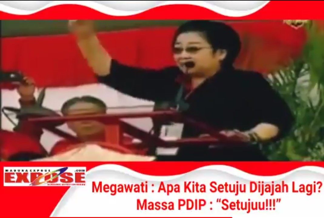 Megawati : Apa Kita Setuju (Dijajah Lagi)? Massa PDIP : “Setujuu!!!”