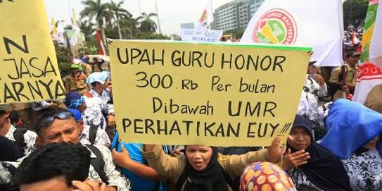 736 Ribu Guru Honorer Terancam Tidak Dapat THR