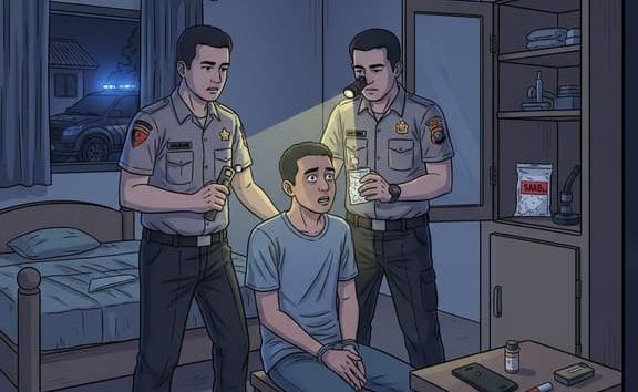 Sembunyi di Dalam Kamar, Pemuda Asal Taddan Sampang Tak Berkutik Saat Polisi Temukan 9 Paket Sabu