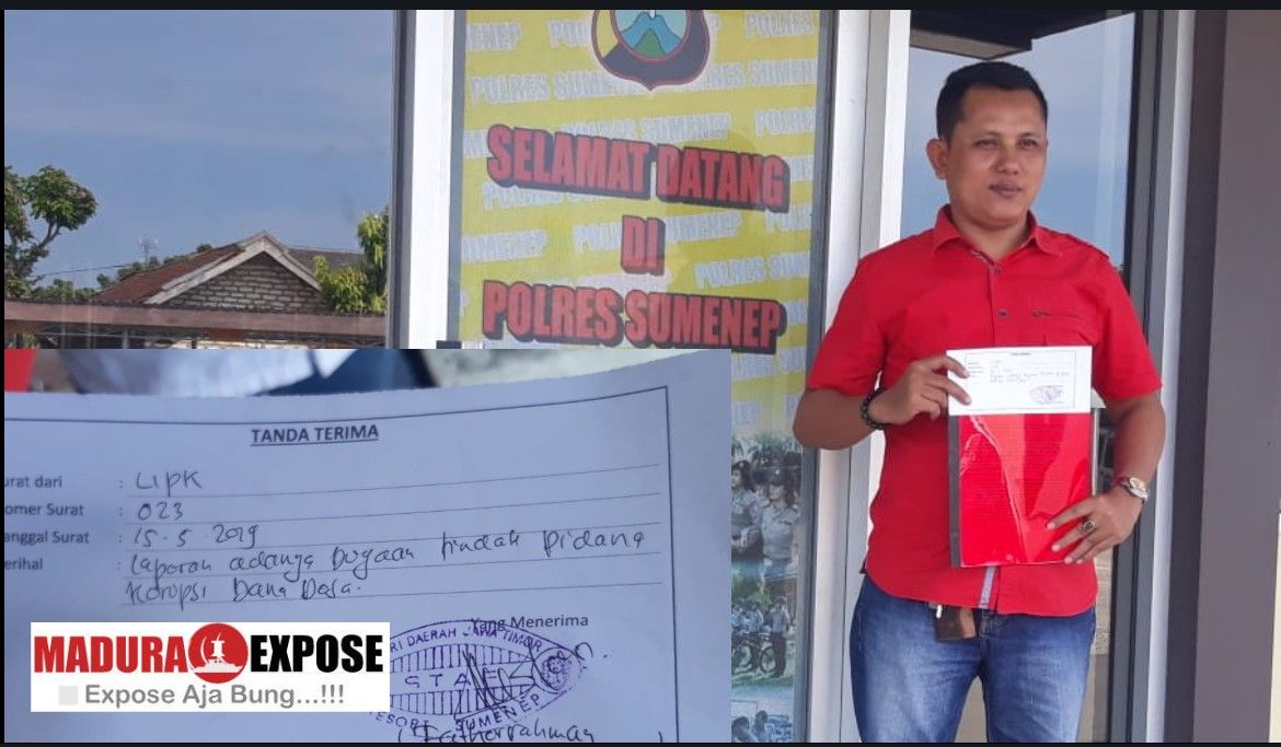 Dana Desa Kertasada Dilaporkan ke Polres Sumenep