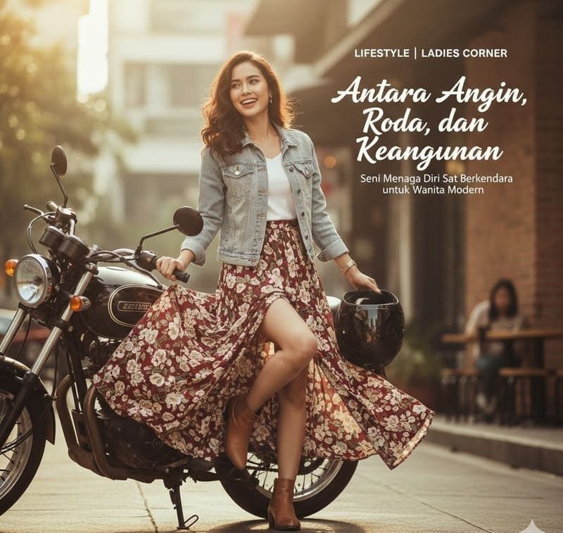 Tips Cantik & Aman Naik Motor: Pentingnya Jaga Penampilan Demi Keselamatan