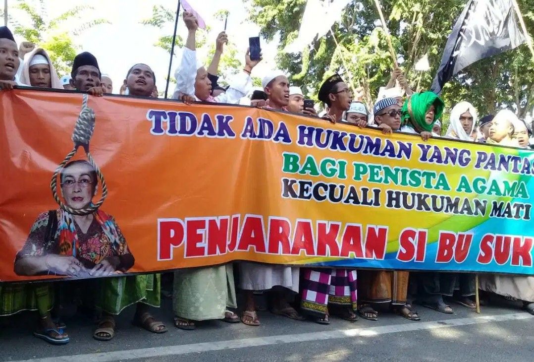 Aksi Ratusan Ulama dan Santri Madura Tuntut  Penjarakan Sukmawati