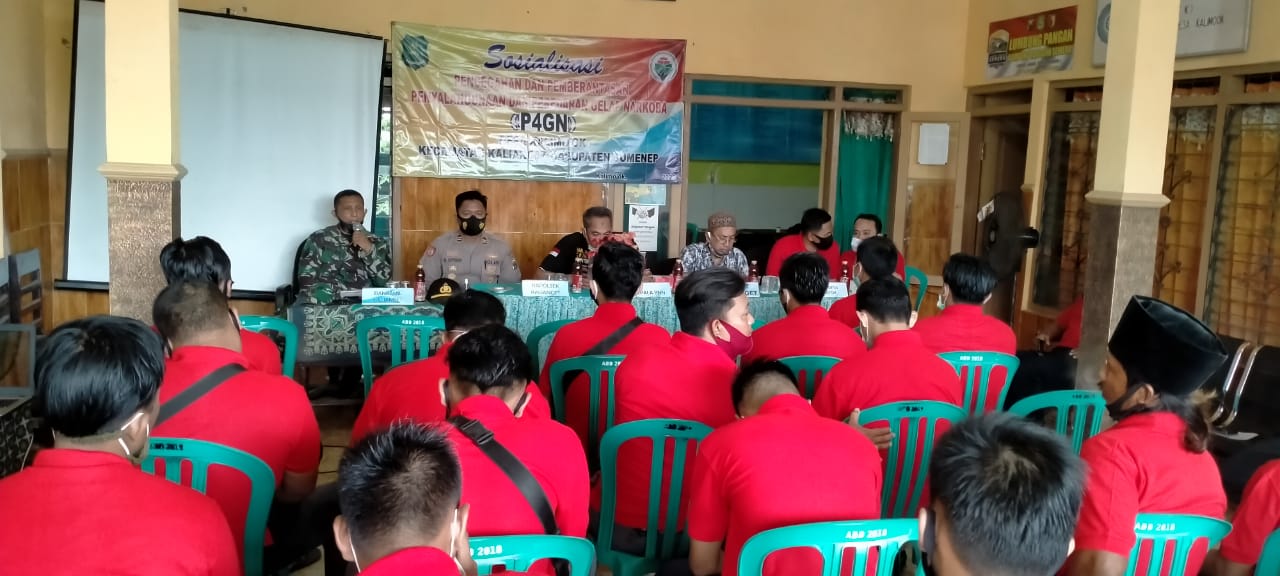 Babinsa Koramil 0827/02 Kalianget Ikuti Kegiatan penyuluhan dan sosialisasi P4GN