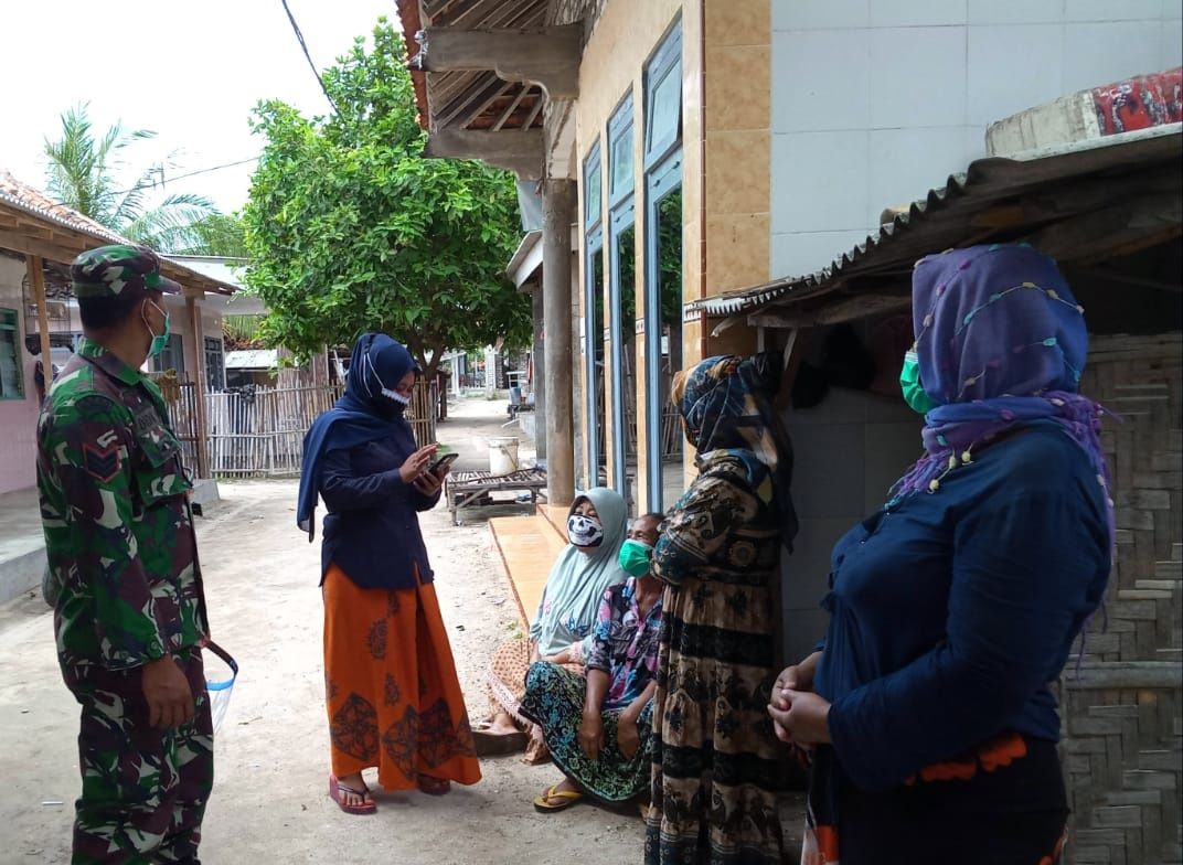 Koramil 0827/21 Raas Komsos Protokol Kesehatan  COVID-19