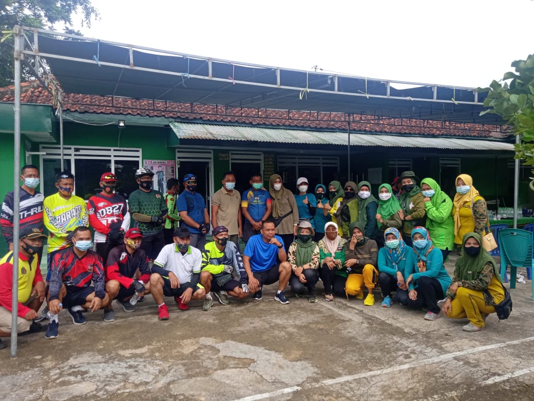 Dandim 0827/Sumenep Letkol Inf Nur Cholis. A.Md  Gowes Bareng Perwira dan jajaran Prajurit