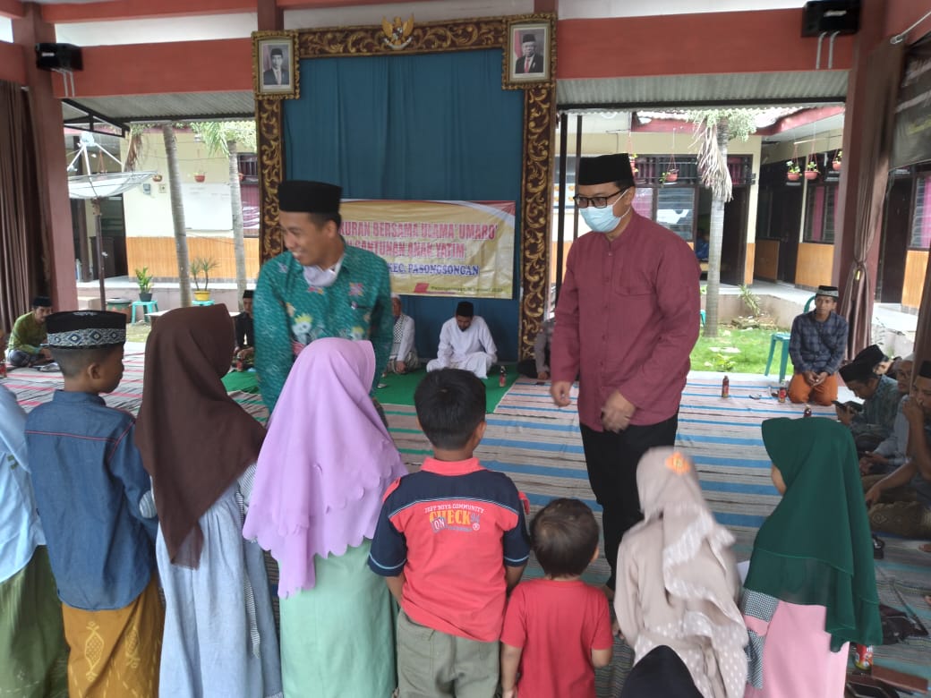 Babinsa 0827/11 Pasongsongan Hadiri Tasyakkuran dan Santunan Anak Yatim