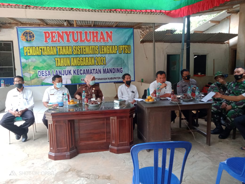 Babinsa Koramil 0827/03 Manding Hadiri Penyuluhan Pendaftaran Tanah Sistematis Lengkap