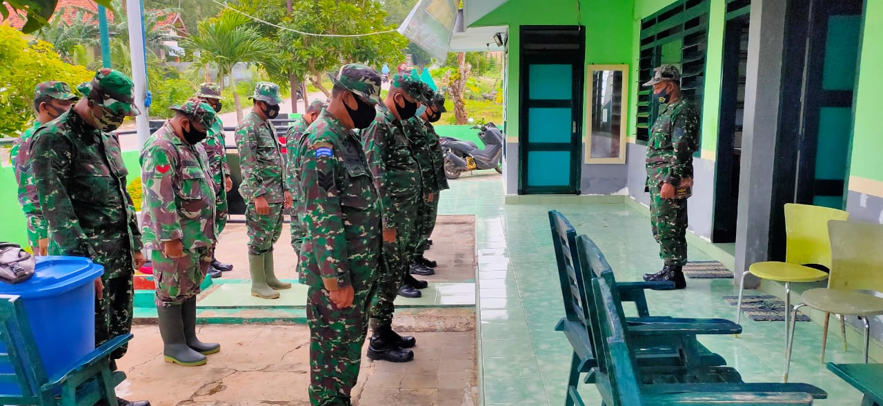 Anggota Kodim 0827 Sumenep Biasakan Berdoa Sebelum  Terlibat Kegiatan Pra TMMD ke-110