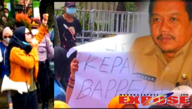 Mahasiswa Demo Bappeda Sumenep Soal Fosfat