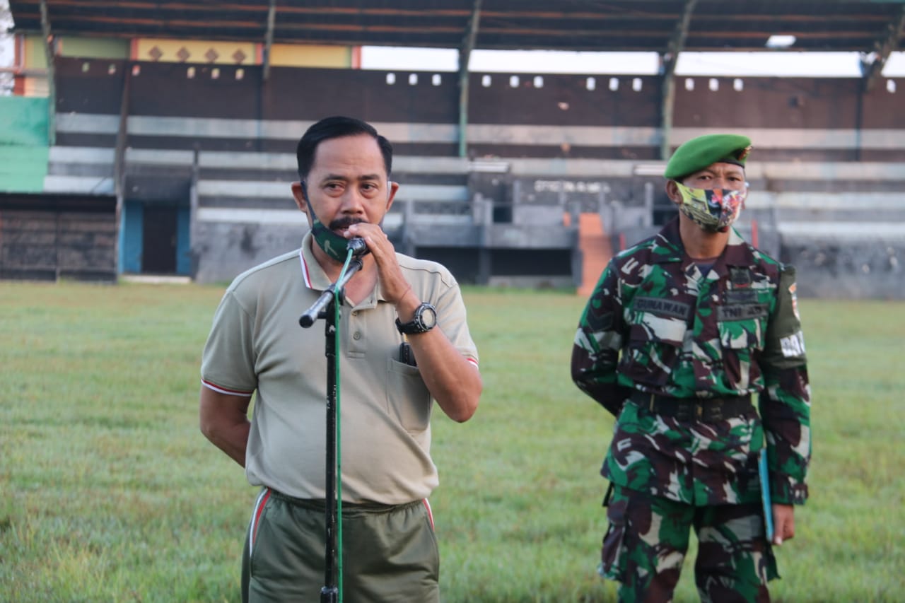 Anggota Kodim 0827/Sumenep ikuti Tes Samapta periodik Hari Ke ll