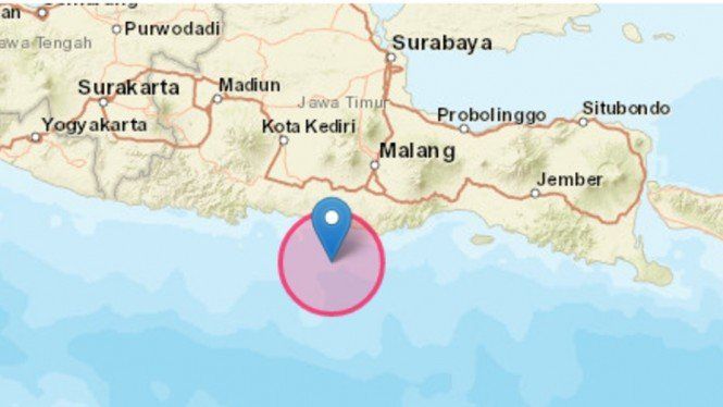 Gempa Blitar Terasa di 31 Kabupaten/Kota