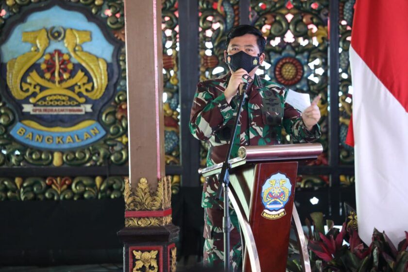 Pimpin Apel Gabungan di Bangkalan, Panglima TNI Minta Pasukan Bergerak  Cepat