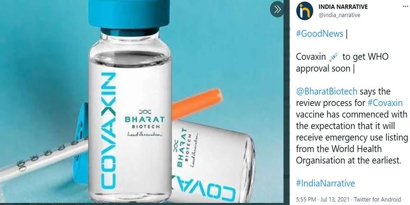 Efektif Lumpuhkan Varian Delta, Vaksin Buatan India Covaxin Menunggu Persetujuan WHO