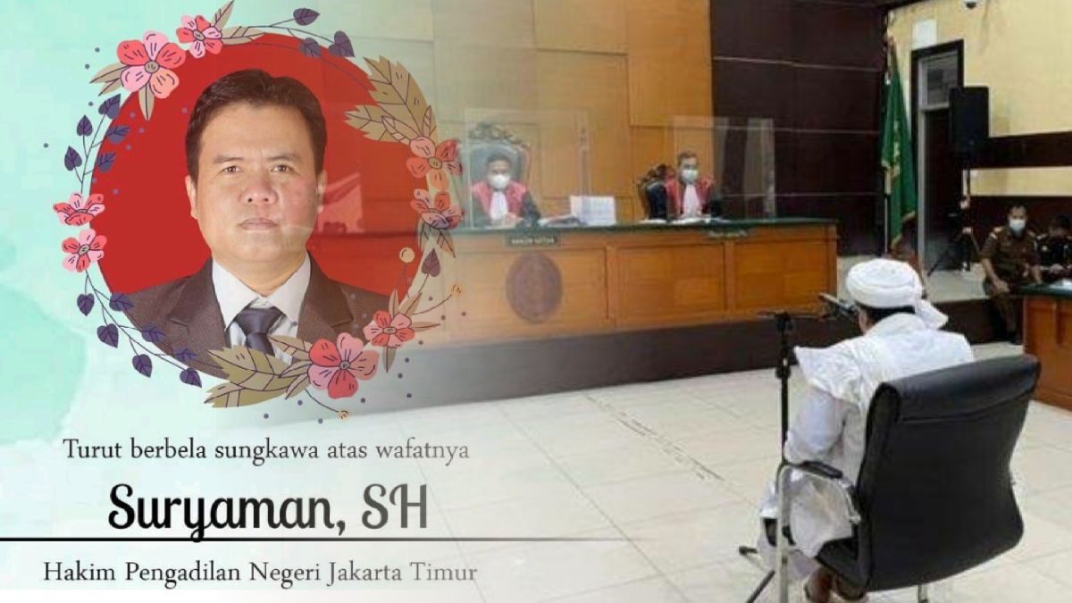 Innalillahi, Hakim PN Jaktim yang Memvonis Habib Rizieq 4 Tahun Penjara Meninggal Dunia
