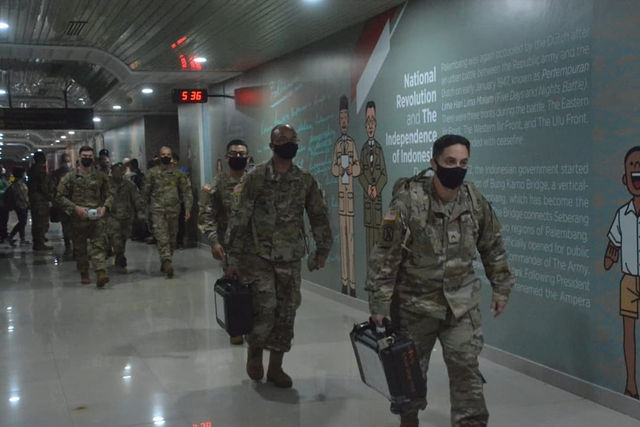 Ratusan Tentara Amerika Serikat Mulai Mendarat di Palembang