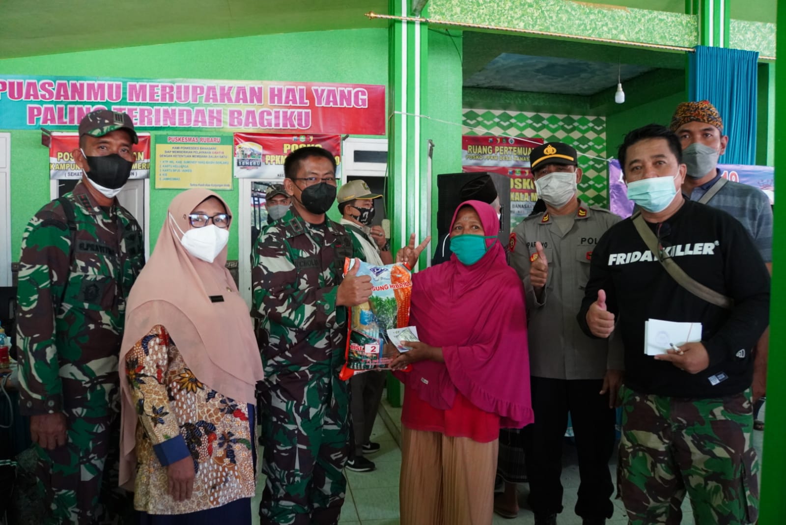 Dandim 0827 Sumenep Pantau Giat Vaksinasi Warga Banasare Rubaru
