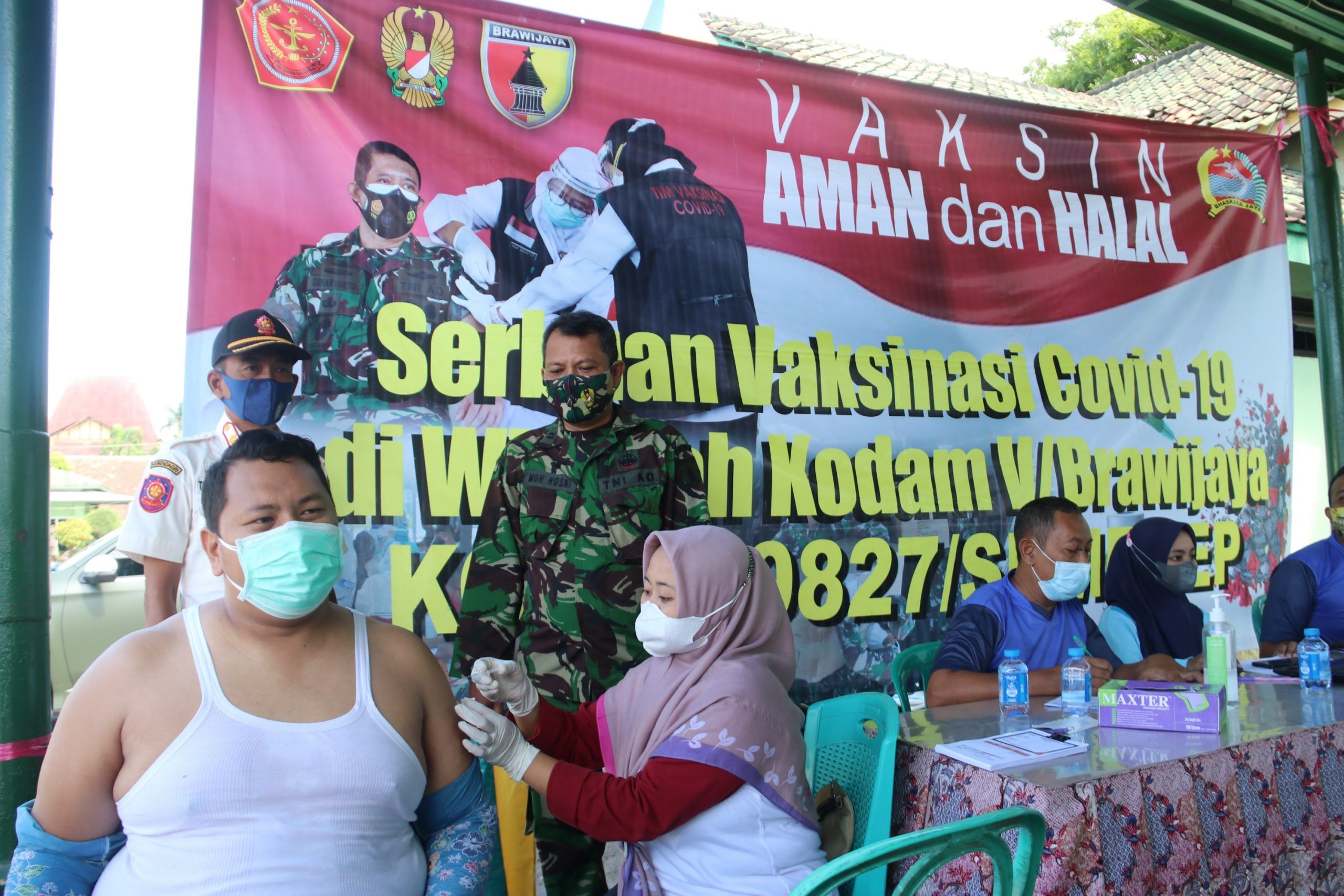 -Penerapan PPKM Level 2, Dandim 0827/Sumenep Cek Langsung Gelaran Ops Yustisi Dilanjutkan Vakisnasi