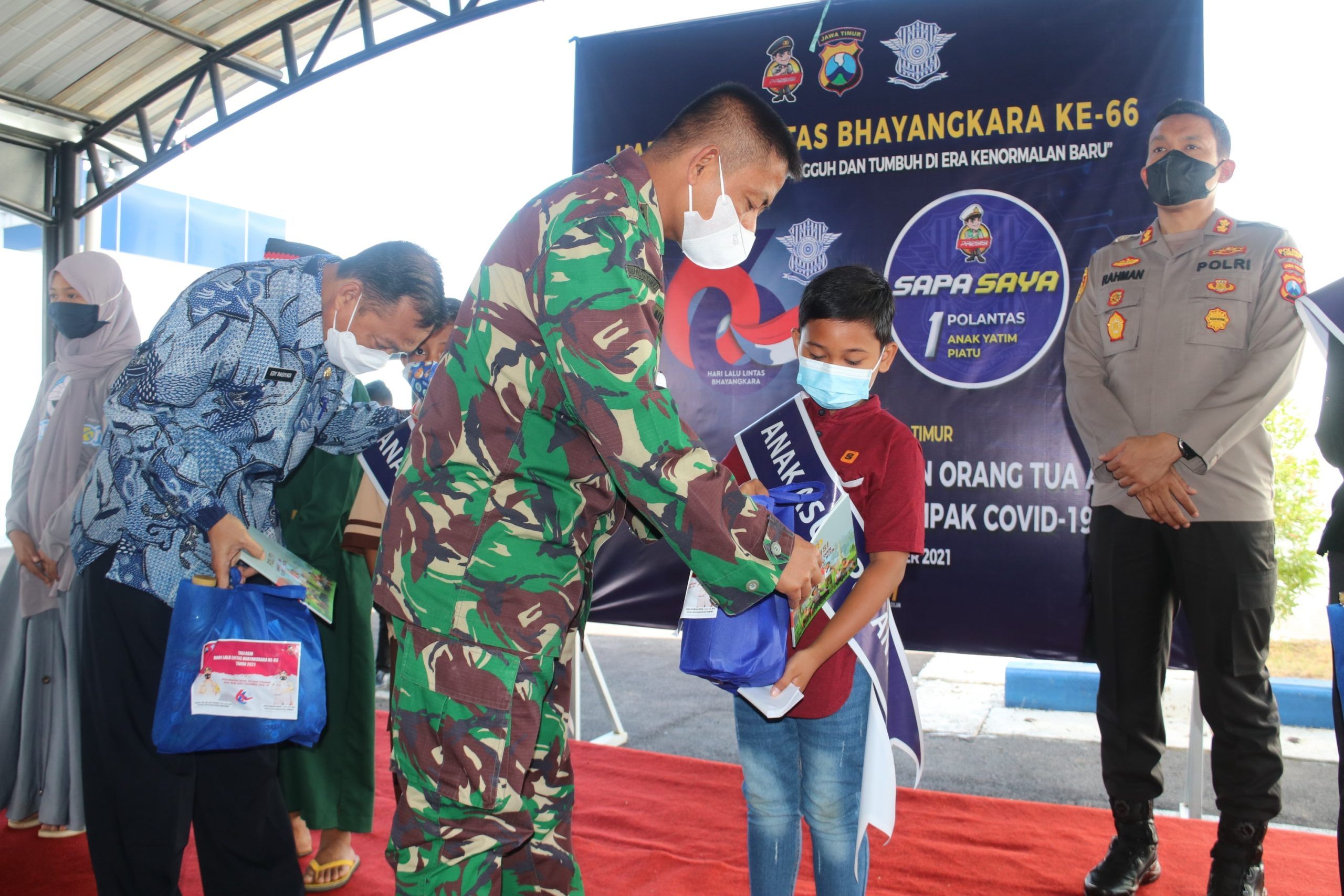 Dandim 0827 Sumenep Hadiri Vaksinasi Bersama TNI – Polri