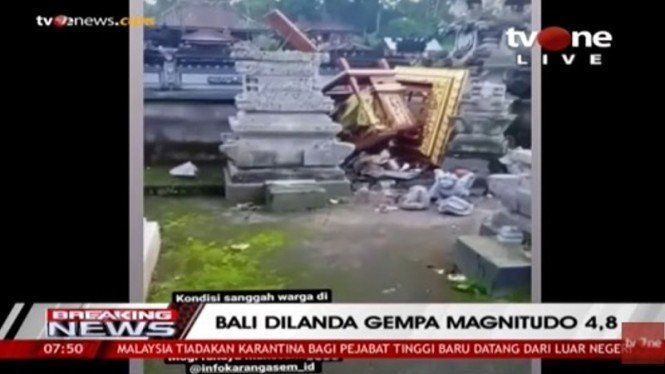 Gempa Bali, Tiga Orang Tewas Akibat Reruntuhan dan Longsor