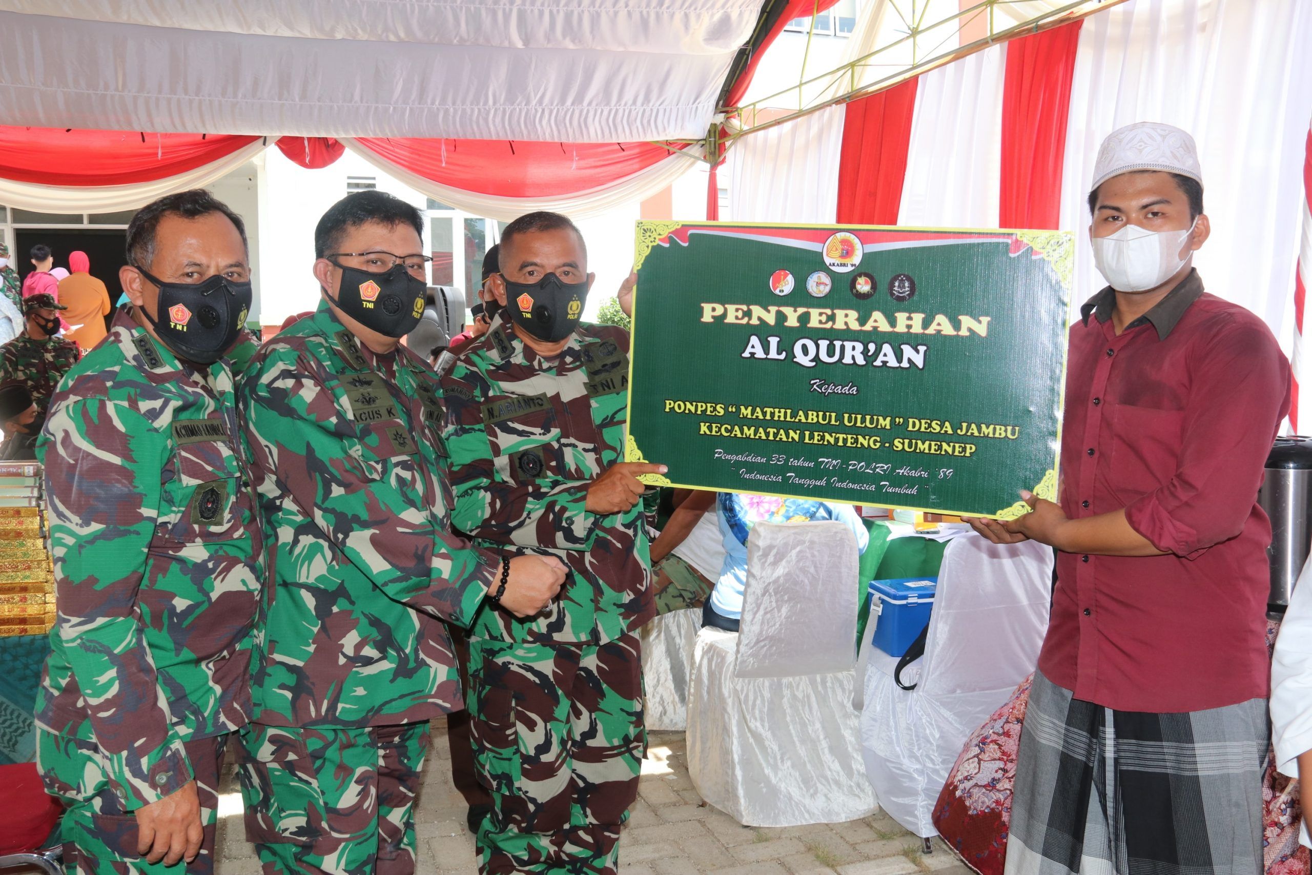 Baksos Altar 89 Pada Giat Vaksinasi, Dandim 0827/Sumenep Turut Mendampingi