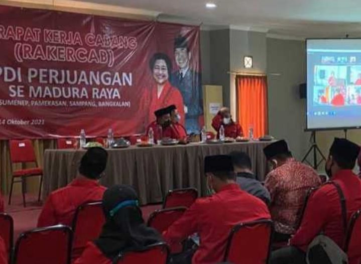 Virtual: MH Said Abdullah Buka Rakercab PDI Perjuangan Se- Madura