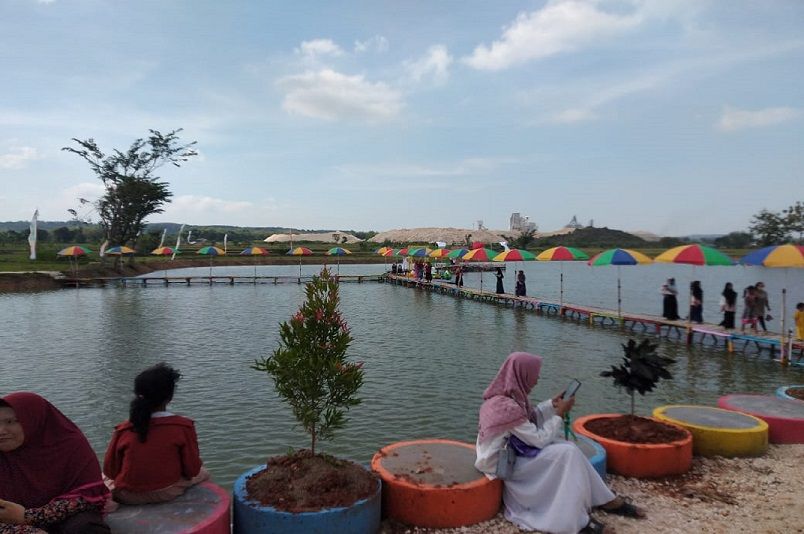 Waduk Irigasi Pertanian Disulap Jadi Wisata Embung Popoan