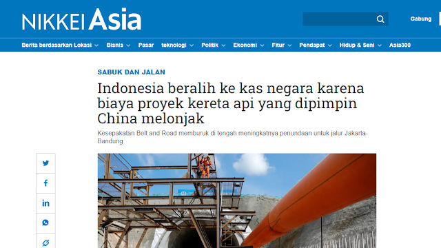 Media Jepang Soroti Perubahan Kebijakan Indonesia soal Pendanaan Kereta Cepat JKT-BDG